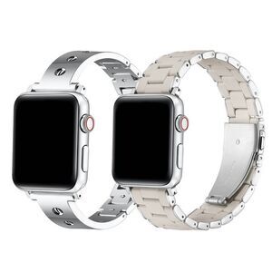 Posh Tech -  2pk Smart Watch Band Set, Universal Fit  Silver